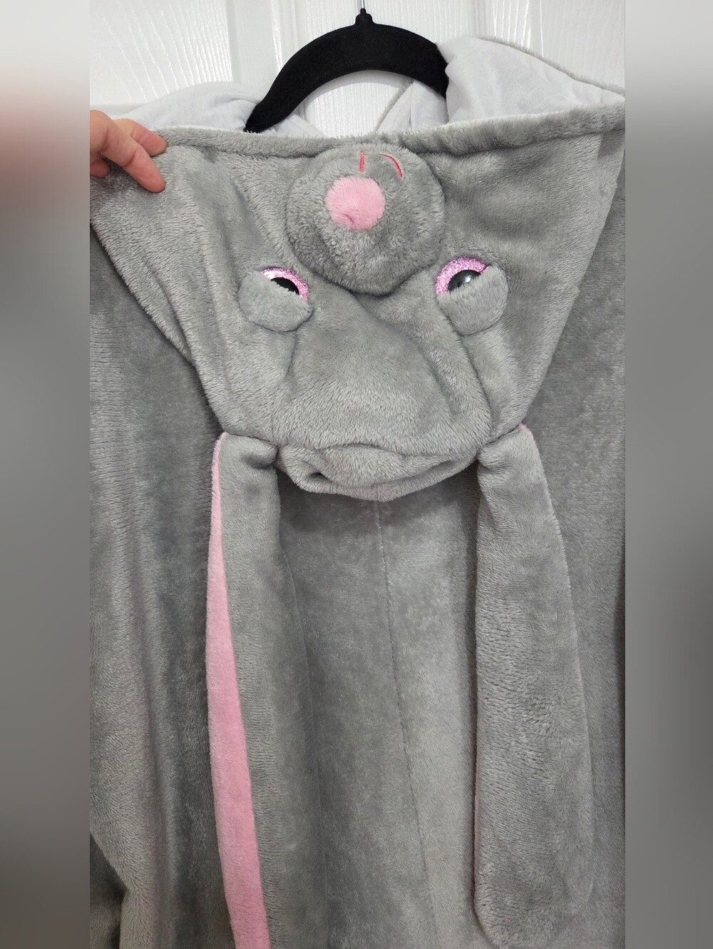Adult Unisex Bunny Onesie Costume for Halloween Animal Cosplay size Small - Picture 9 of 12